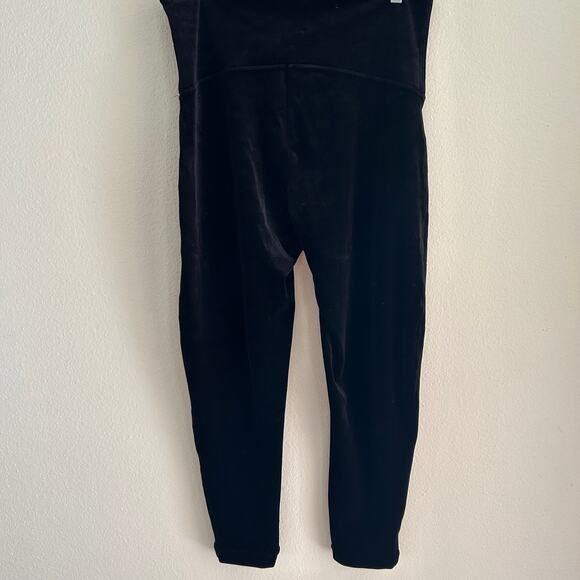 Spanx Pants Leggings Velvet Black SZ2X Pull-on Straight Leg High Rise Slimming - Picture 2 of 9
